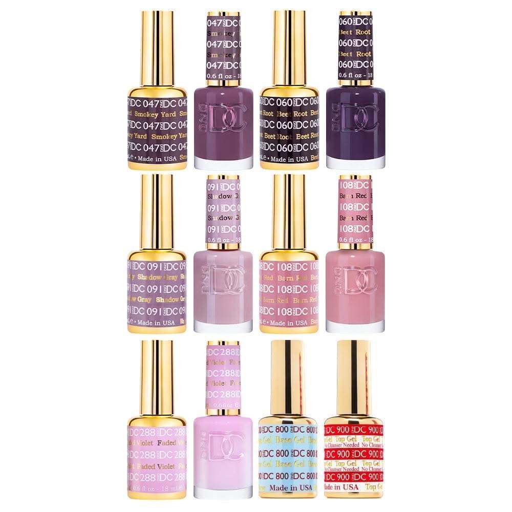 DND DC Gel Starter Kit - 047, 060, 091, 108, 288, BT 800 - 900 - DTK Nail Supply