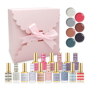 DND DC Holiday Gift Bundle: 7 Gel & Lacquer, 1 Base Top 800 - 900 - 038, 056, 075, 088, 097, 098, 101 - DTK Nail Supply