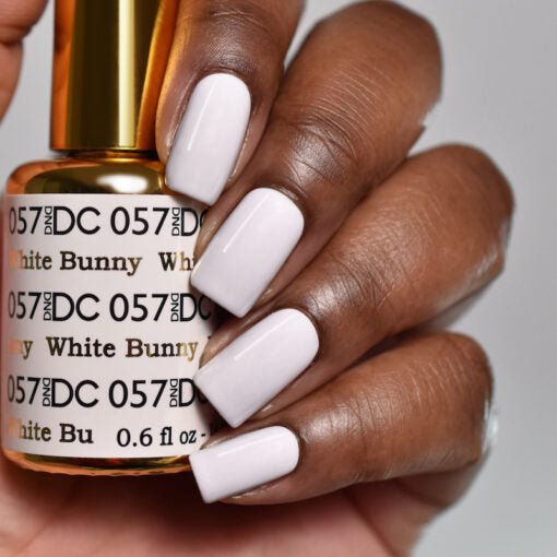 DND DC Nail Lacquer - 057 White Bunny - DTK Nail Supply