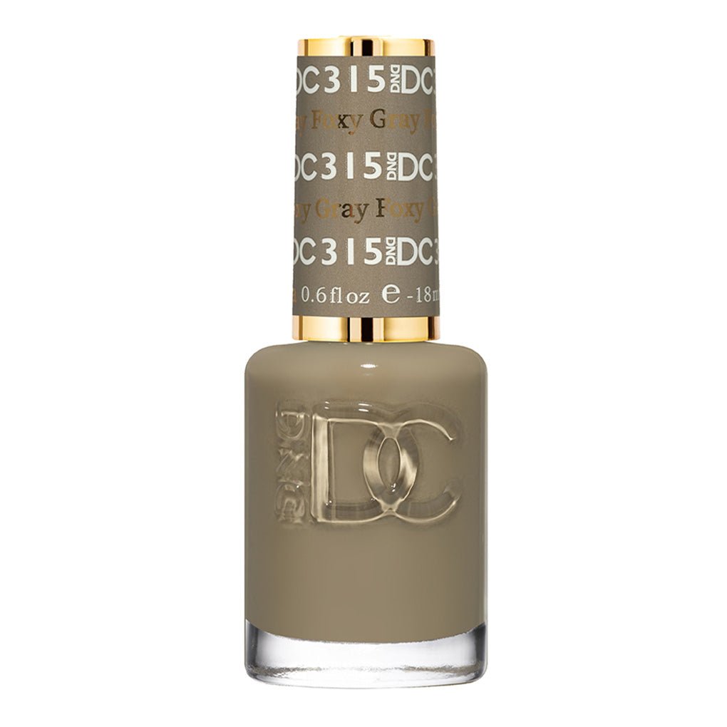 DND DC Nail Lacquer - 315 Foxy Gray - DTK Nail Supply