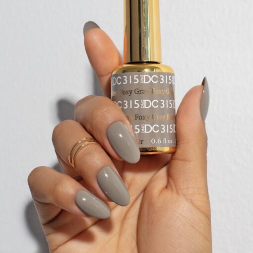 DND DC Nail Lacquer - 315 Foxy Gray - DTK Nail Supply