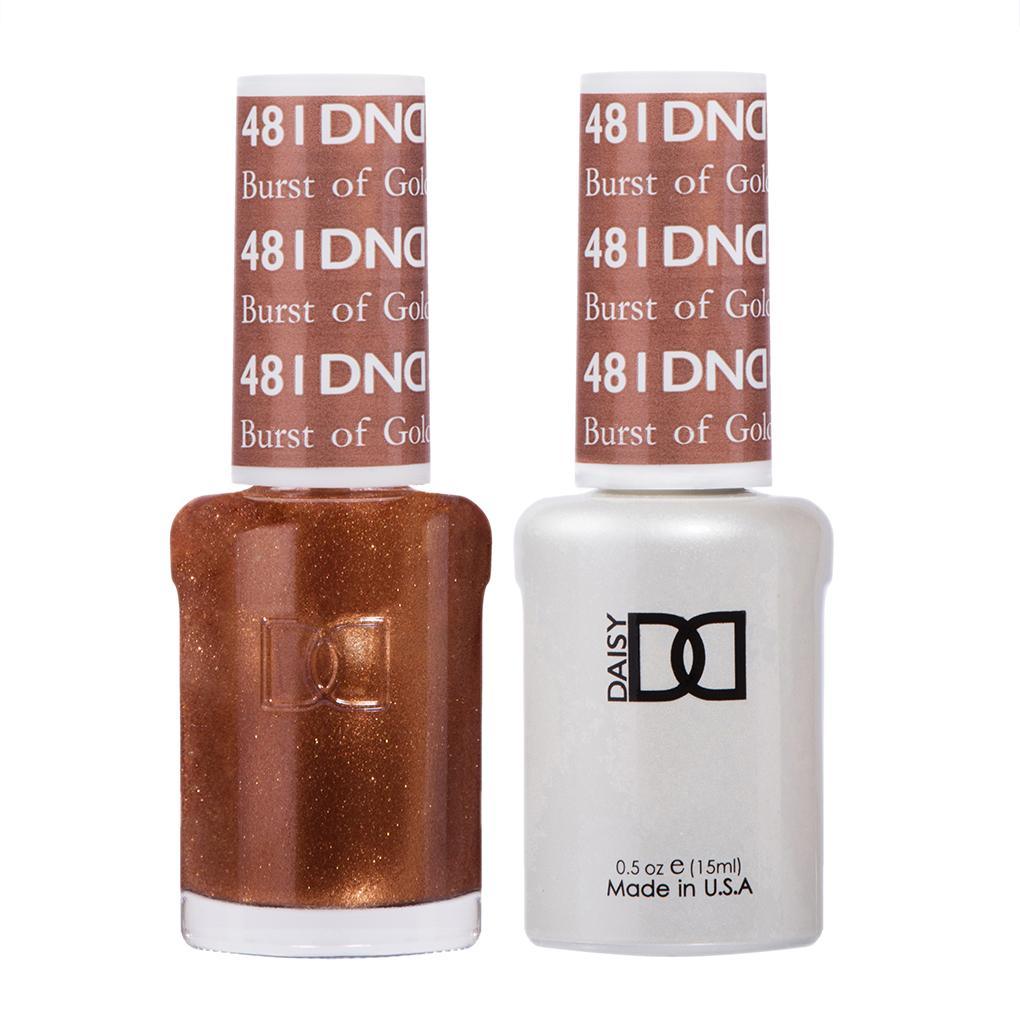 DND Gel Nail Polish Duo - 481 Burst of Gold - DTK Nail Supply