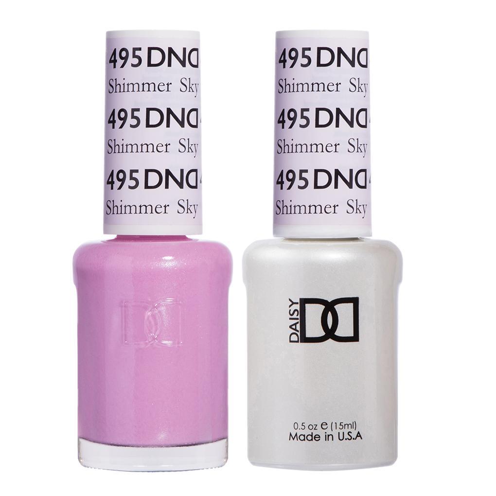 DND Gel Nail Polish Duo - 495 Shimmer Sky - DTK Nail Supply