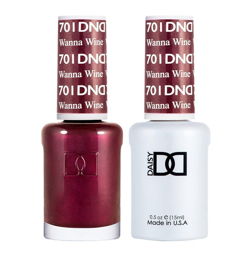 DND Gel Nail Polish Duo - 701 Wanna Wine - DTK Nail Supply