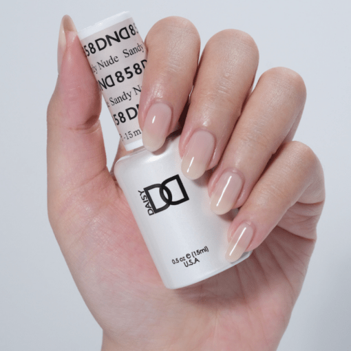 DND Gel Nail Polish Duo - 858 Sandy Nude - DTK Nail Supply