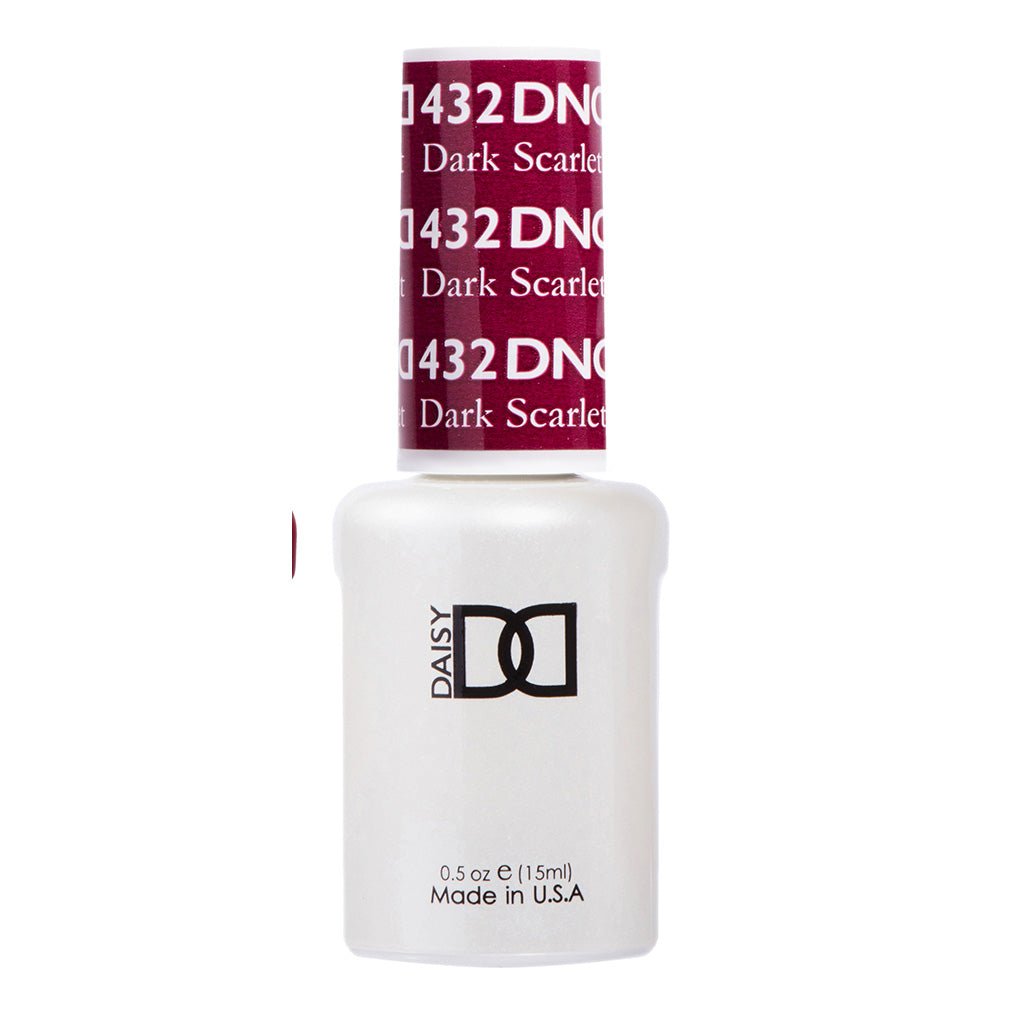 DND Gel Polish - 432 Dark Scarlet - DTK Nail Supply