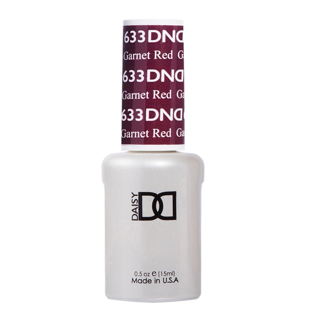 DND Gel Polish - 633 Garnet Red - DTK Nail Supply