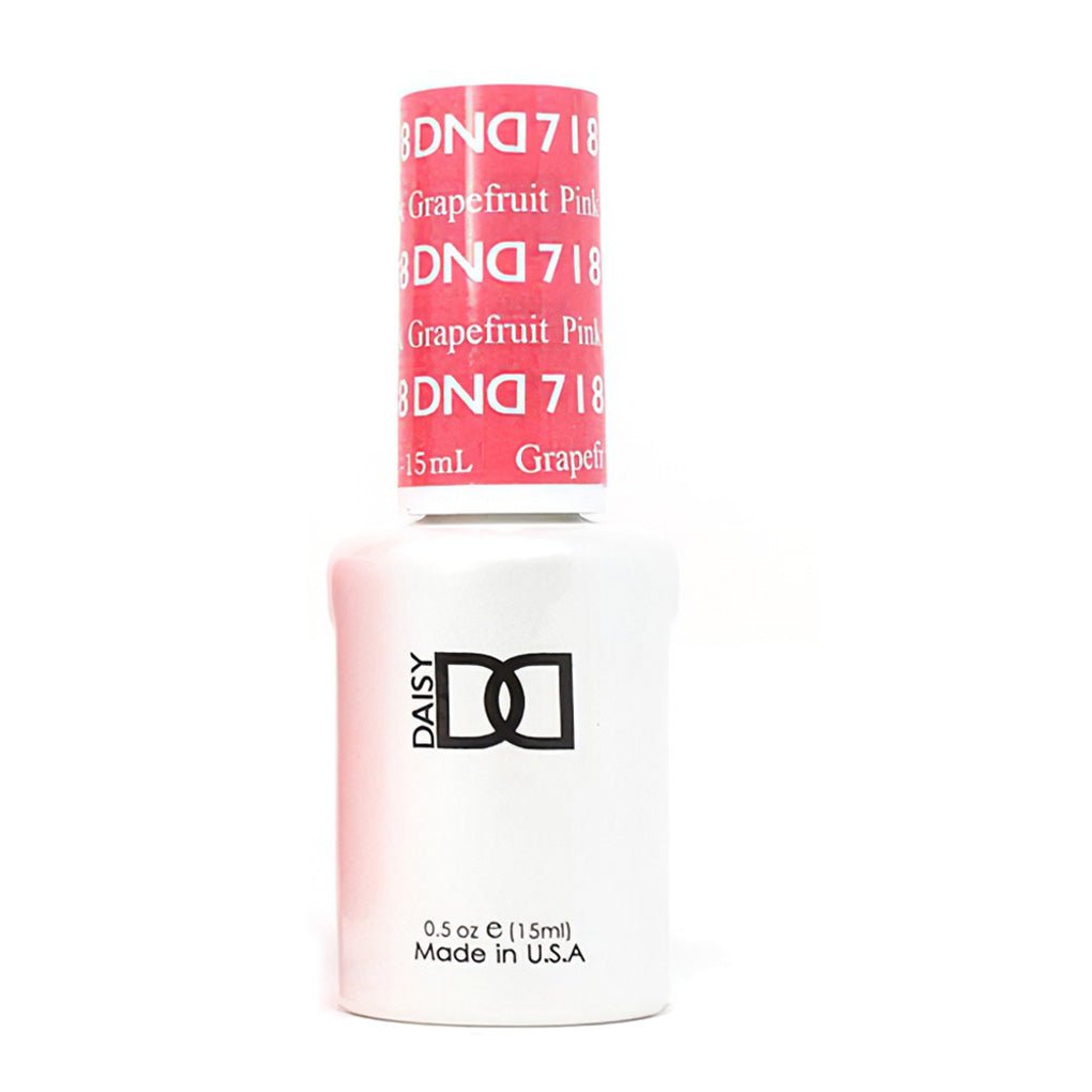 DND Gel Polish - 718 Pink Grapefruit - DTK Nail Supply