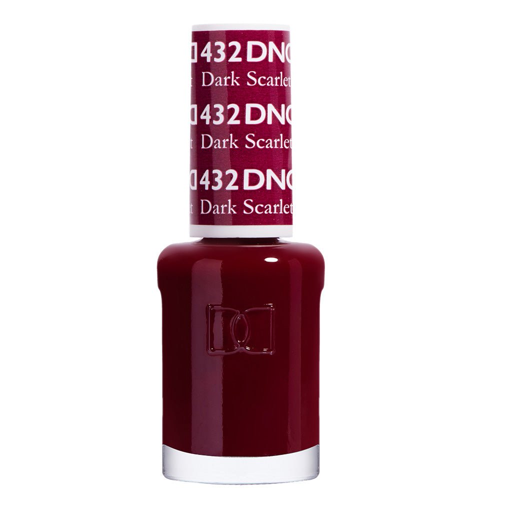 DND Nail Lacquer - 432 Dark Scarlet - DTK Nail Supply