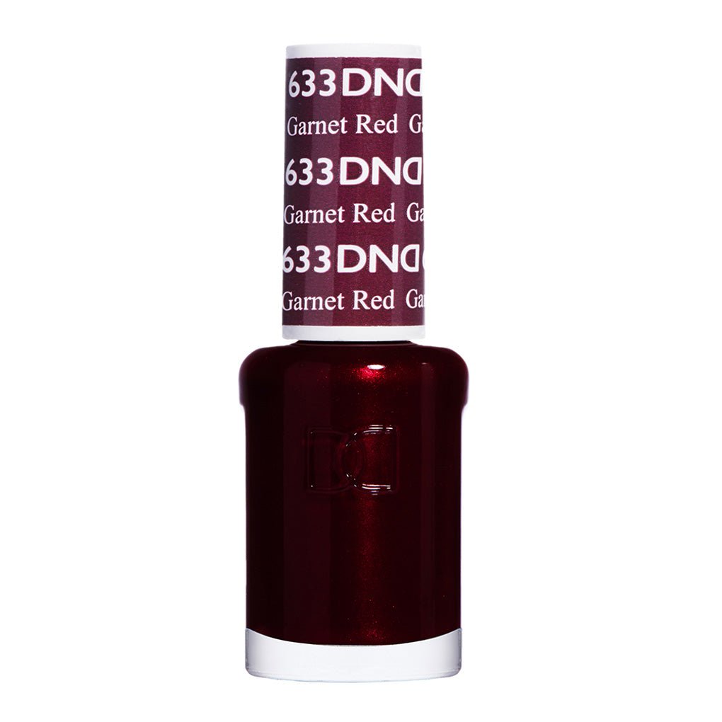 DND Nail Lacquer - 633 Garnet Red - DTK Nail Supply