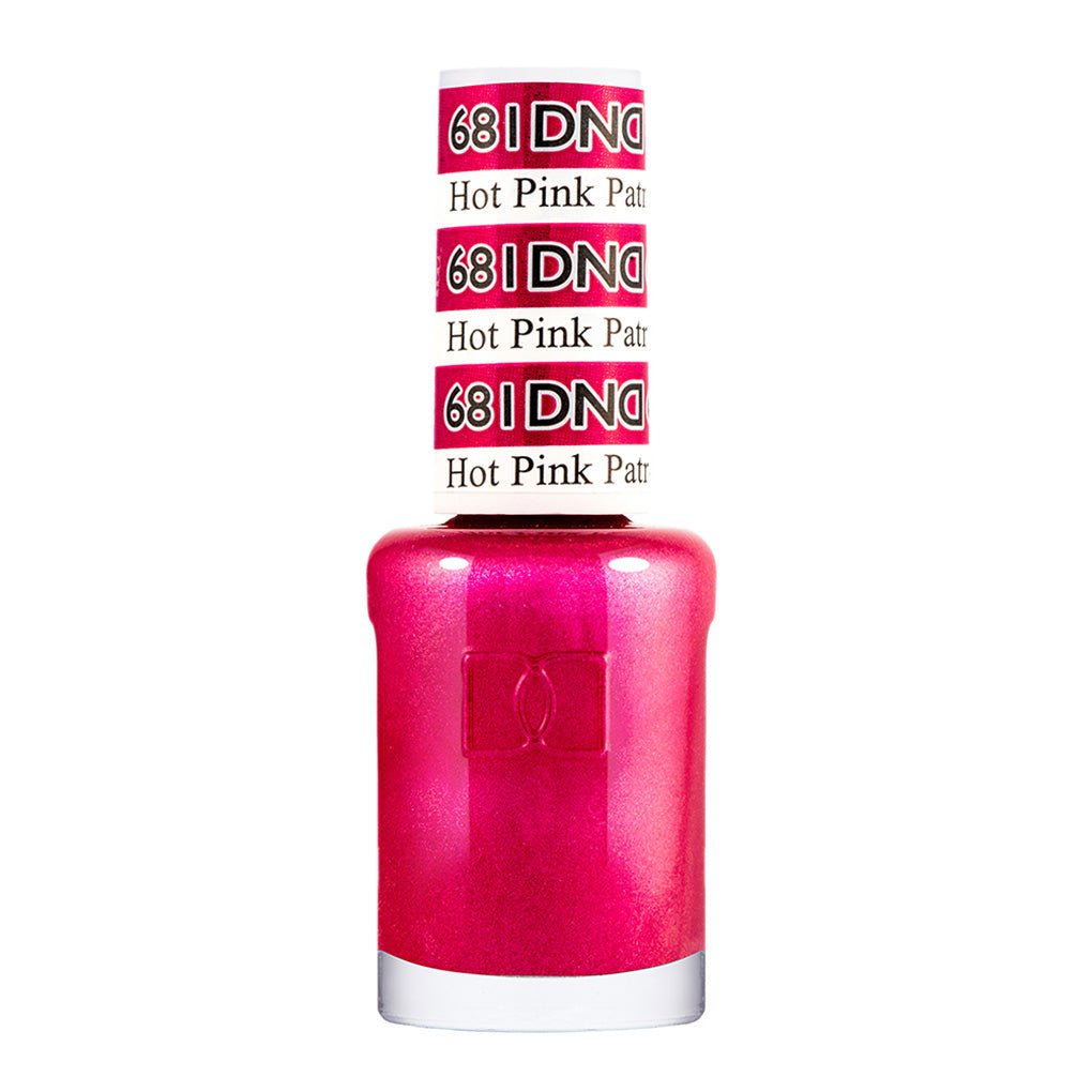 DND Nail Lacquer - 681 Hot Pink Patrol - DTK Nail Supply