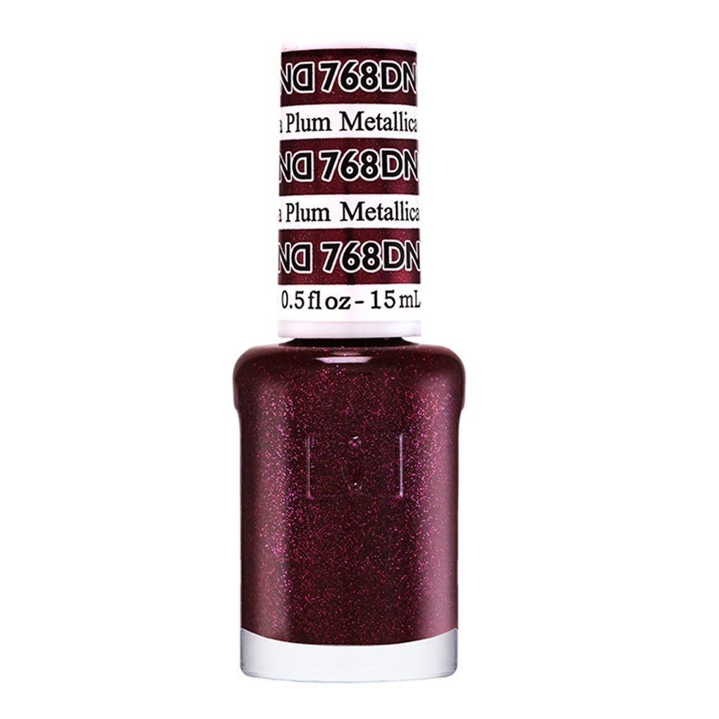 DND Nail Lacquer - 768 Metallica Plum - DTK Nail Supply