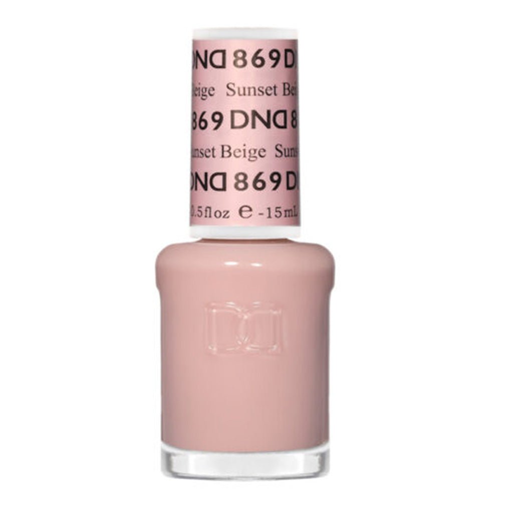 DND Nail Lacquer - 869 Sunset Beige - DTK Nail Supply