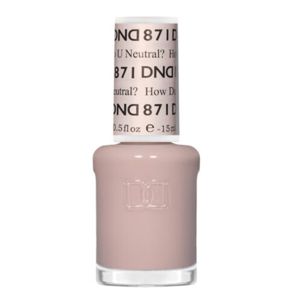 DND Nail Lacquer - 871 How Do U Neutral? - DTK Nail Supply