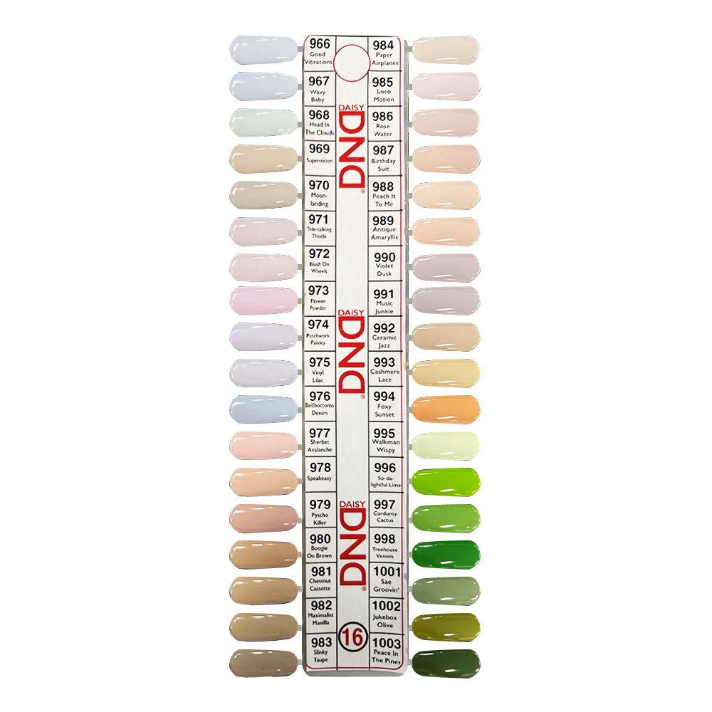DND Part 16 - Set of 35 Gel & Lacquer Combos - DTK Nail Supply
