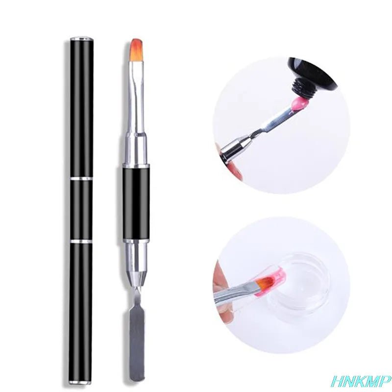 Dual - Ended Nail Brush Gel Nail Pen