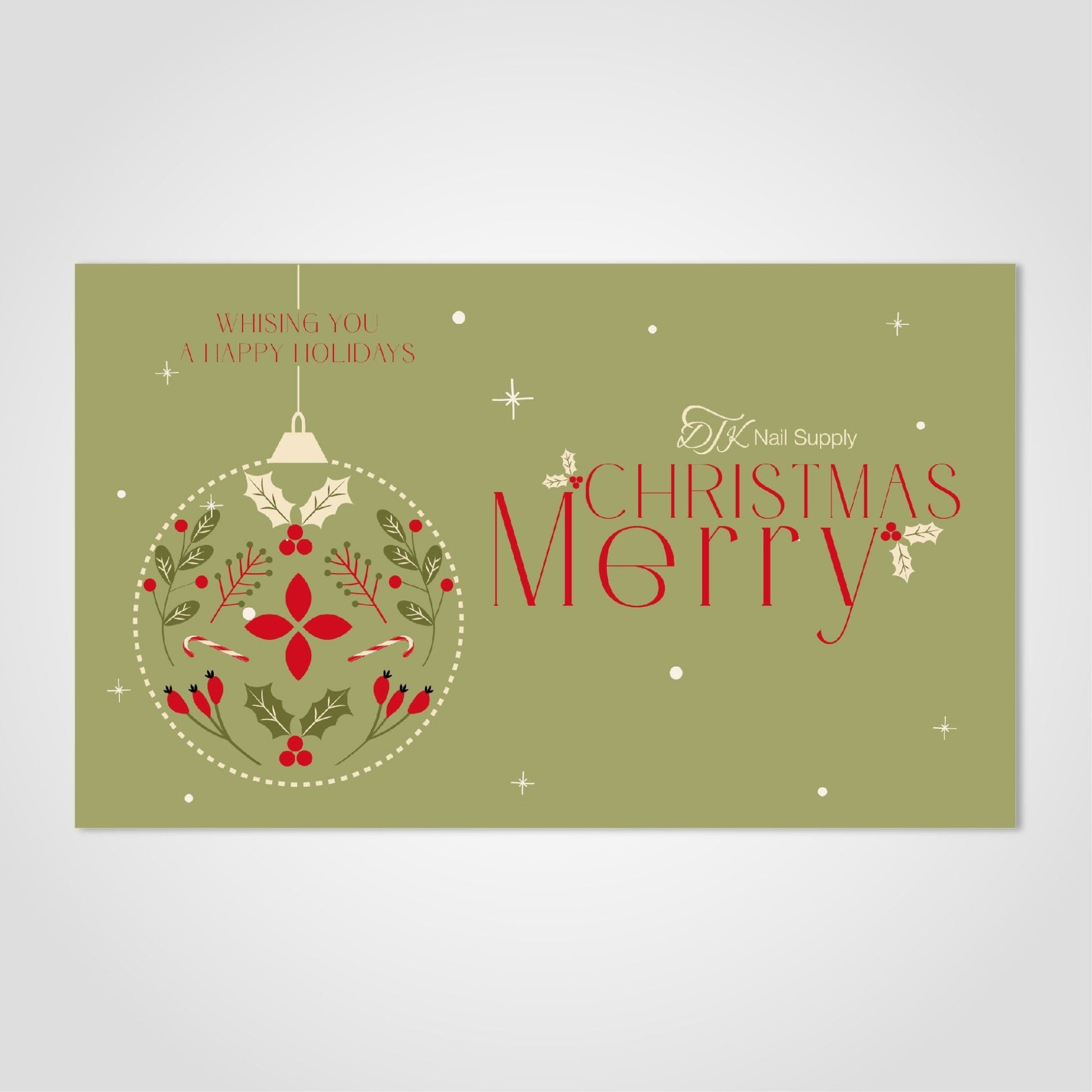 E - Gift Card: Happy Holidays - 5 - DTK Nail Supply