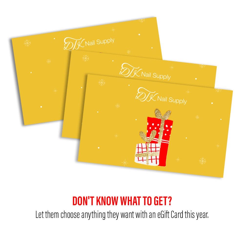 E - Gift Card: Happy Holidays - DTK Nail Supply