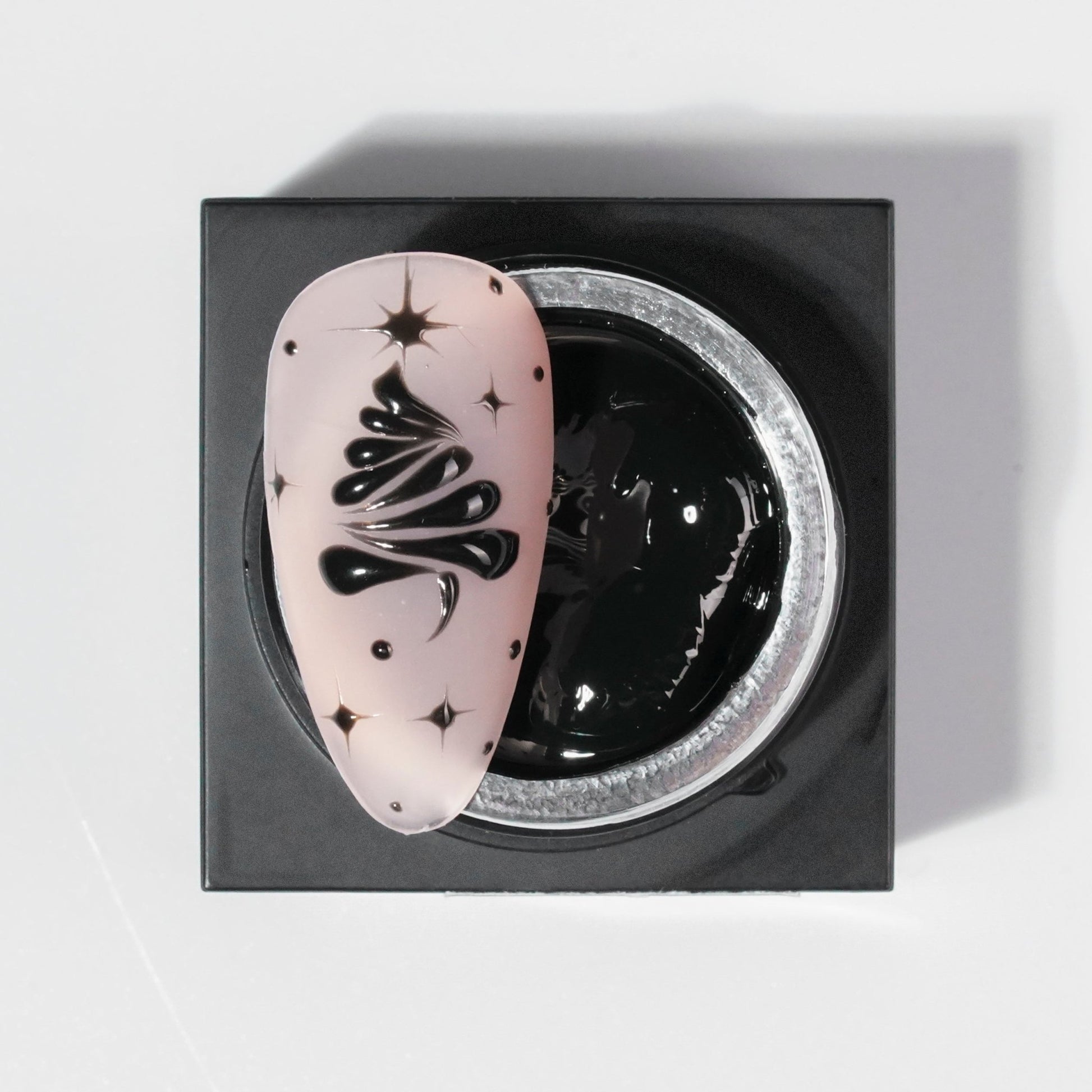 Emboss Gel Polish Nail Art - 5g Black - DTK Nail Supply