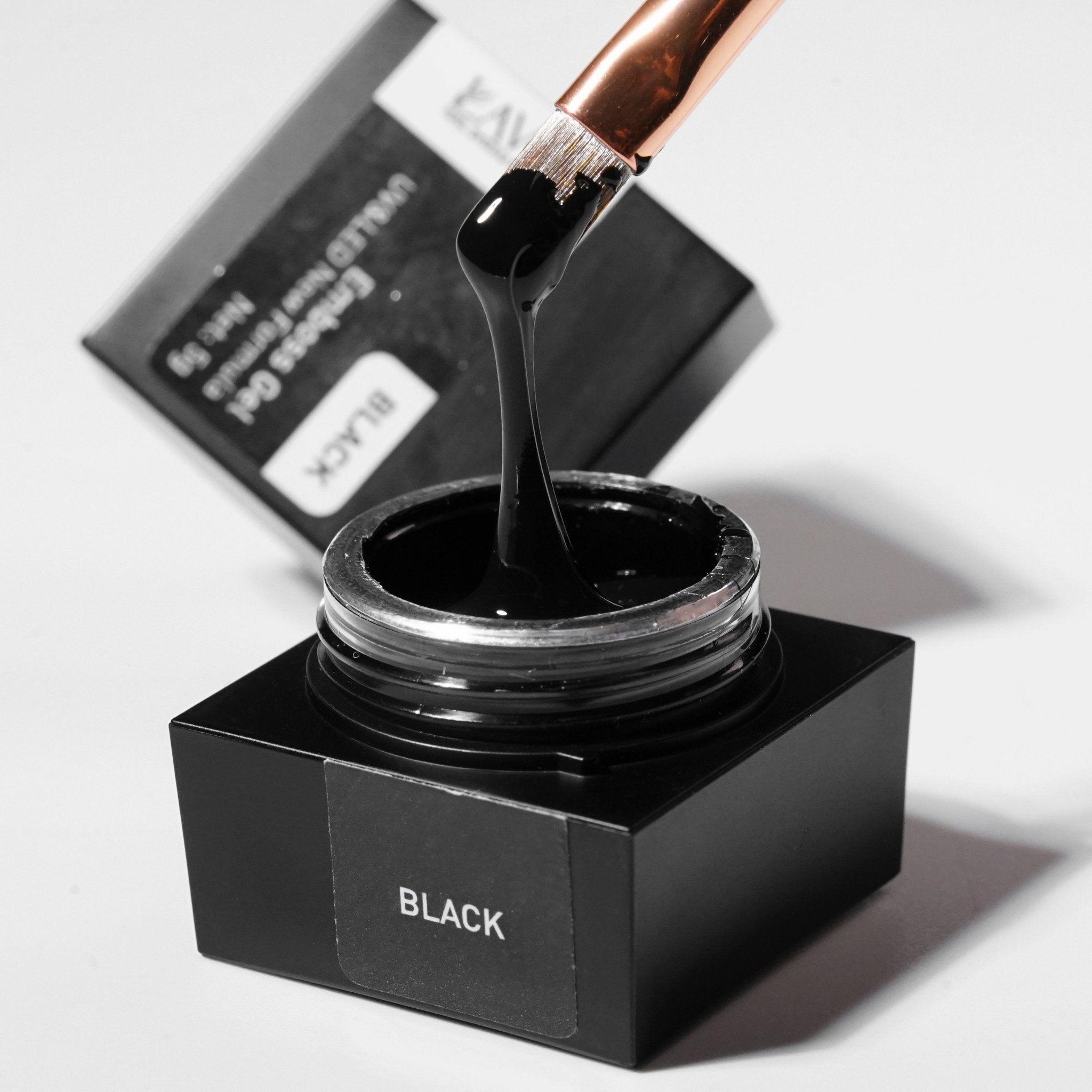 Emboss Gel Polish Nail Art - 5g Black - DTK Nail Supply