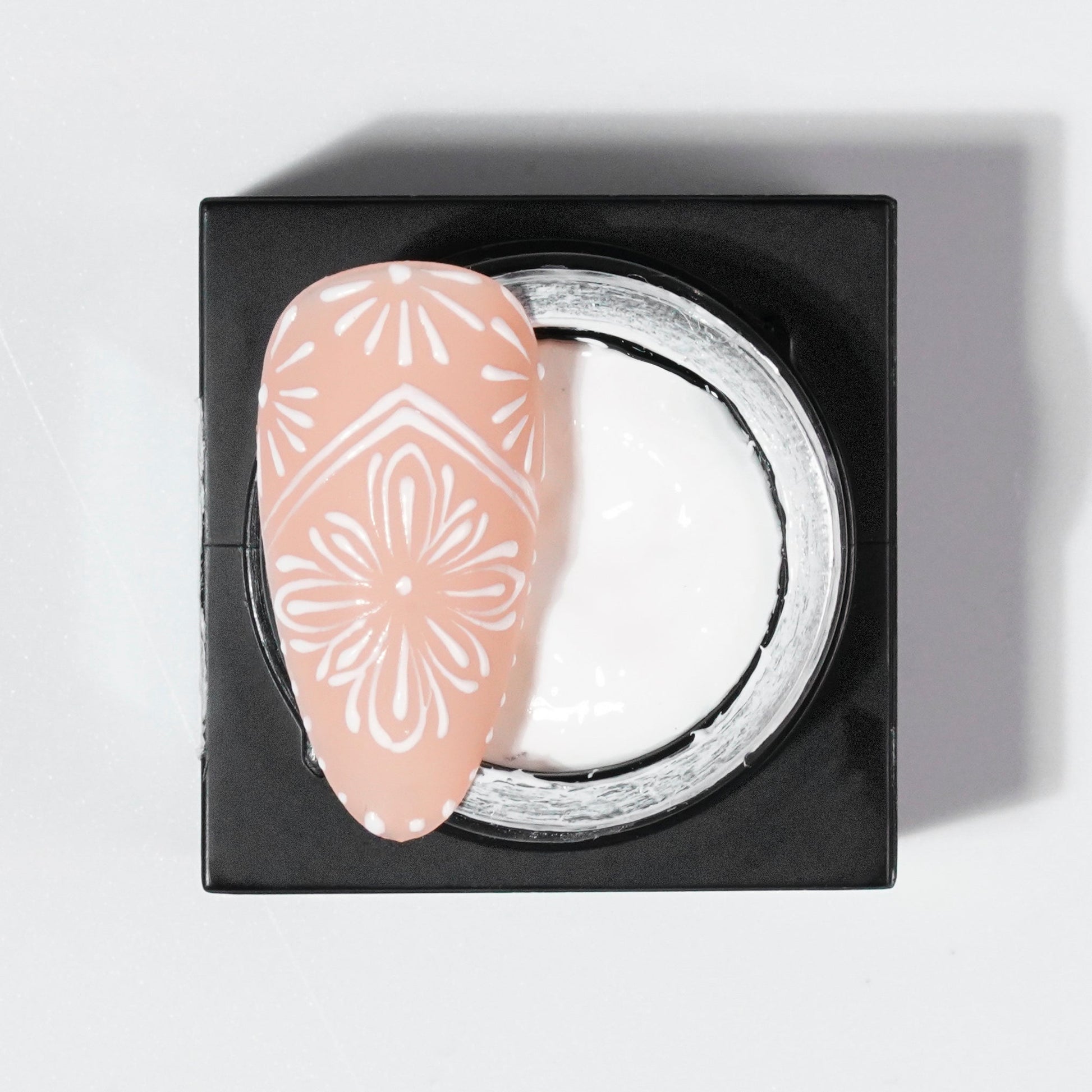 Emboss Gel Polish Nail Art - 5g White - DTK Nail Supply