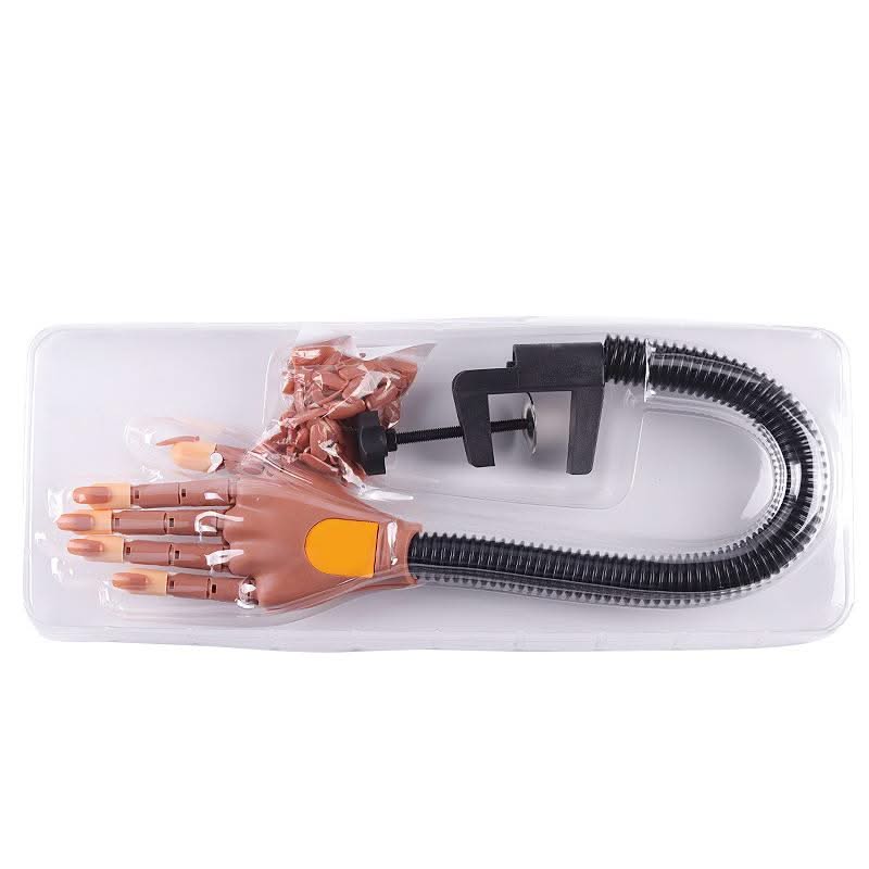Fake Flexible Movable Nail Training Practice Fake Hand For Acrylic Nails - DTK Nail Supply