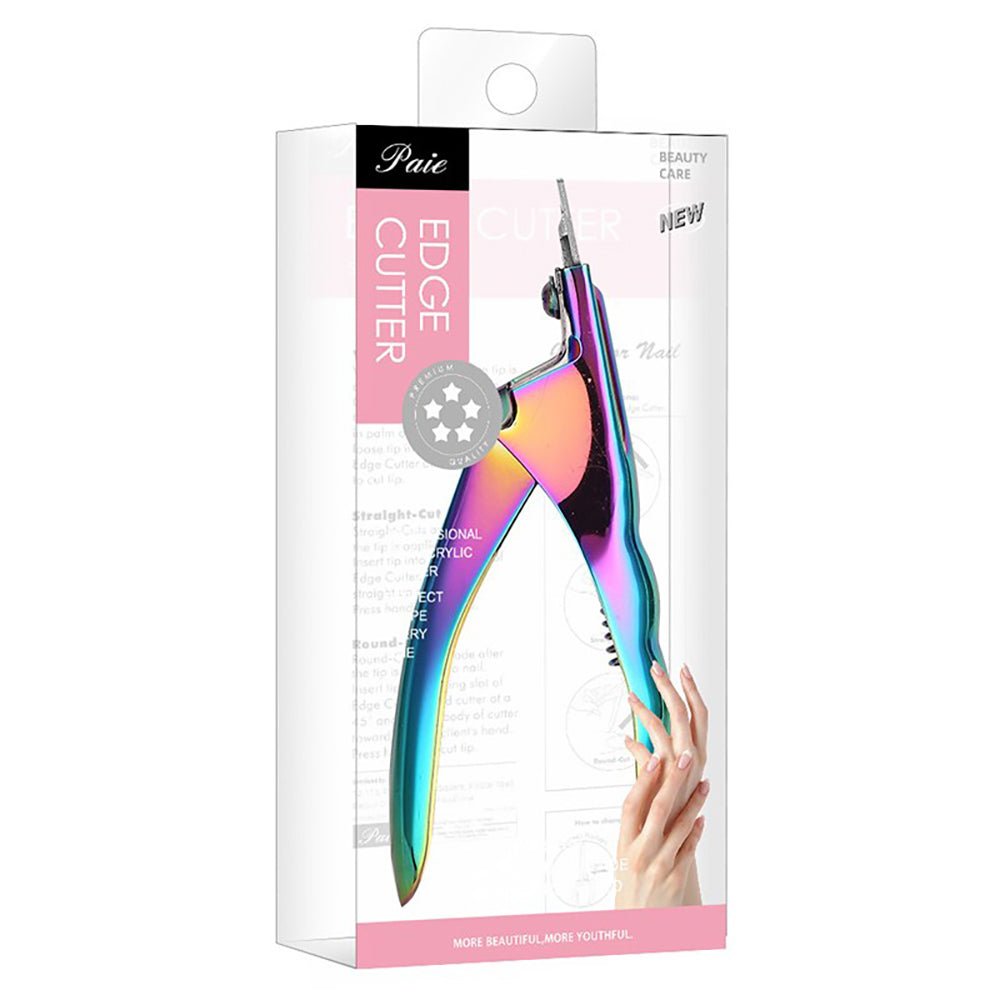 Fake Nail Edge Cutter - Rainbow - DTK Nail Supply