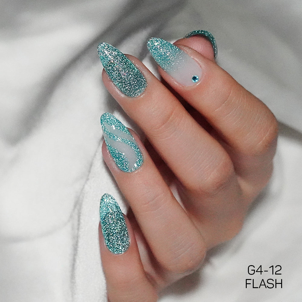 LAVIS Glitter G04 - 12 - Gel Polish 0.5 oz - Couture Collection by LAVIS NAILS sold by DTK Nail Supply