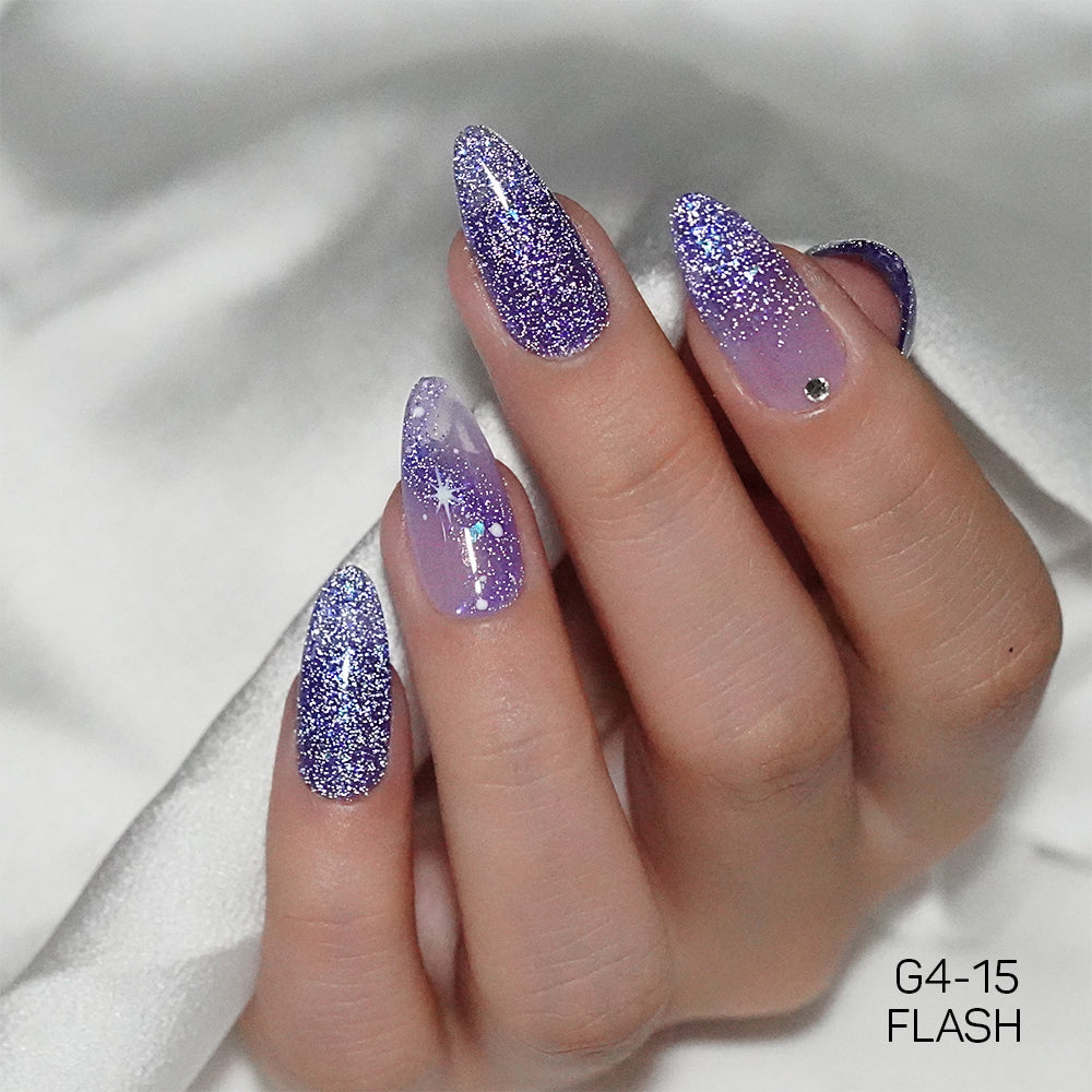 LAVIS Glitter G04 - 15 - Gel Polish 0.5 oz - Couture Collection by LAVIS NAILS sold by DTK Nail Supply