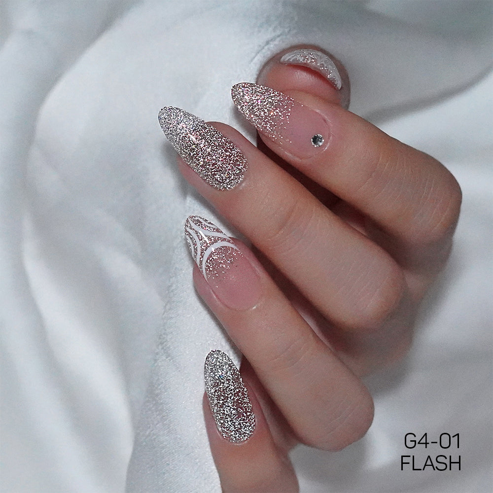 LAVIS Glitter G04 - 01 - Gel Polish 0.5 oz - Couture Collection by LAVIS NAILS sold by DTK Nail Supply