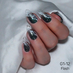 LAVIS Glitter G01 - 12 - Gel Polish 0.5 oz - Galaxy Collection by LAVIS NAILS sold by DTK Nail Supply