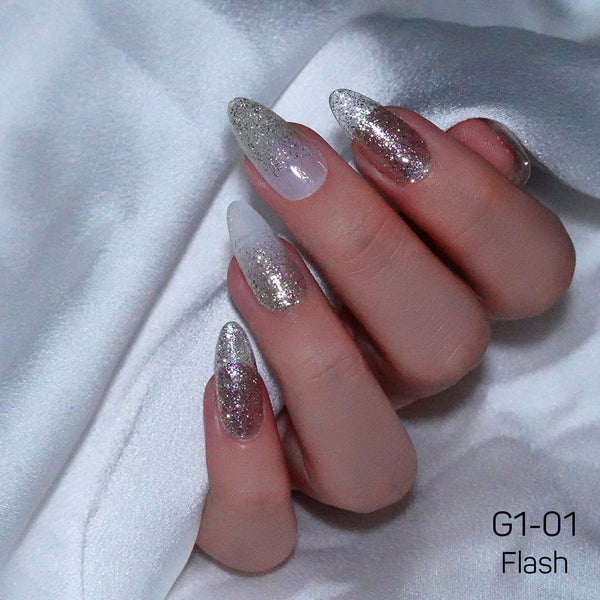 LAVIS Glitter G01 - 01 - Gel Polish 0.5 oz - Galaxy Collection by LAVIS NAILS sold by DTK Nail Supply