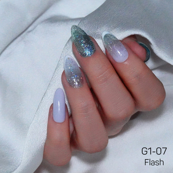 LAVIS Glitter G01 - 07 - Gel Polish 0.5 oz - Galaxy Collection by LAVIS NAILS sold by DTK Nail Supply