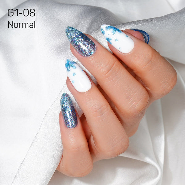 LAVIS Glitter G01 - 08 - Gel Polish 0.5 oz - Galaxy Collection by LAVIS NAILS sold by DTK Nail Supply