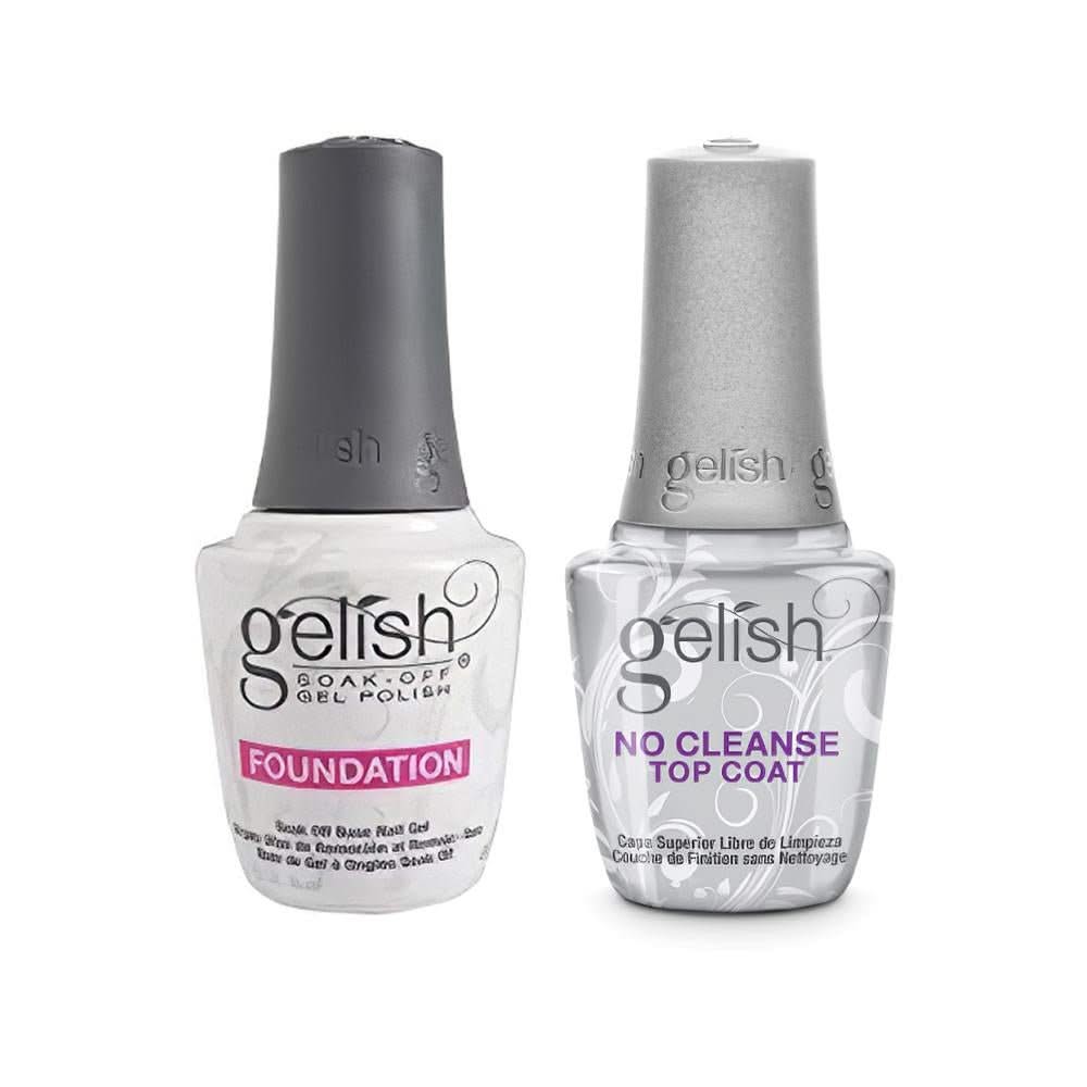 Gelish - Base Foundation & No Cleanse Top Coat - DTK Nail Supply
