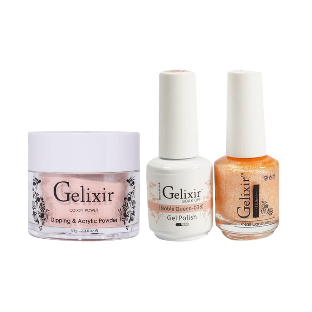 Gelixir 3 in 1 - 038 Noble Queen - Acrylic & Dip Powder, Gel & Lacquer - DTK Nail Supply