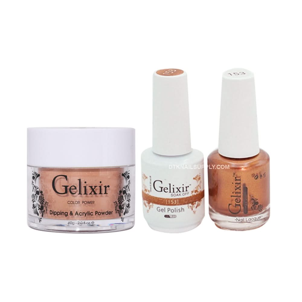 Gelixir 3 in 1 - 153 - Acrylic & Dip Powder, Gel & Lacquer - DTK Nail Supply