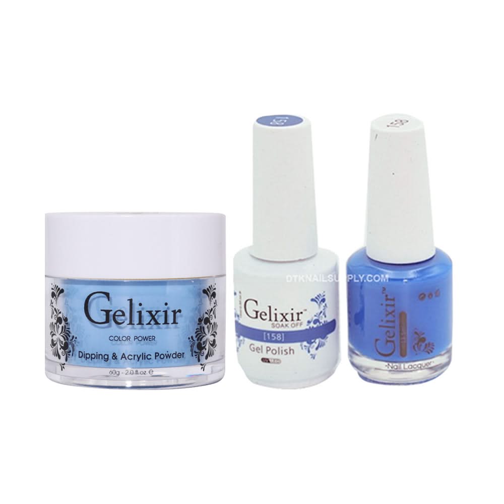 Gelixir 3 in 1 - 158 - Acrylic & Dip Powder, Gel & Lacquer - DTK Nail Supply