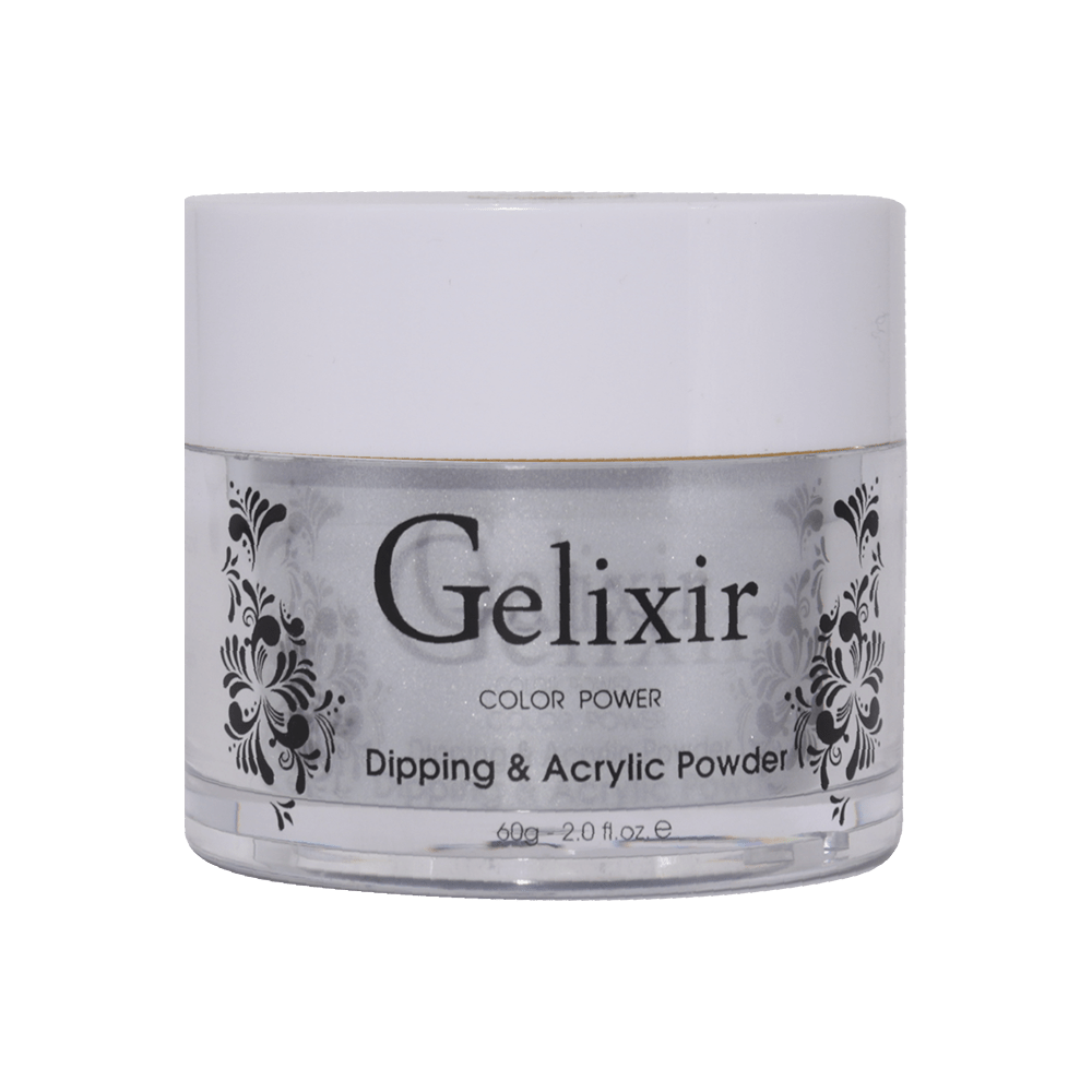 Gelixir Acrylic & Powder Dip Nails - 096 Metallic Silver - DTK Nail Supply