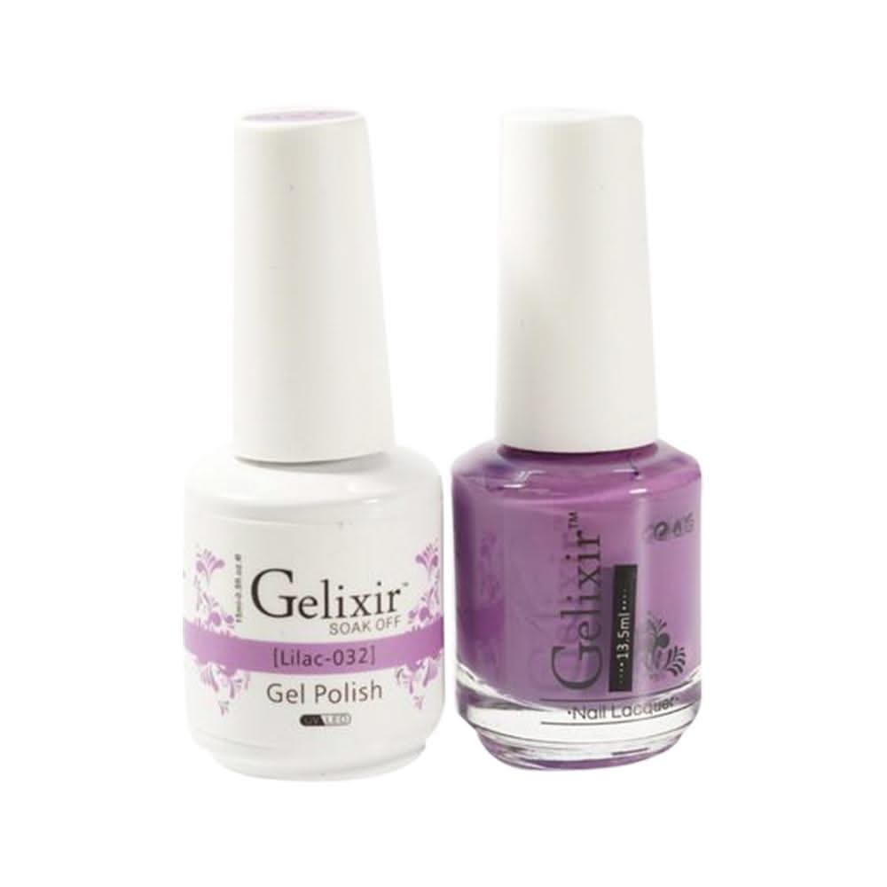 Gelixir Gel Nail Polish Duo - 032 - Lilac - DTK Nail Supply