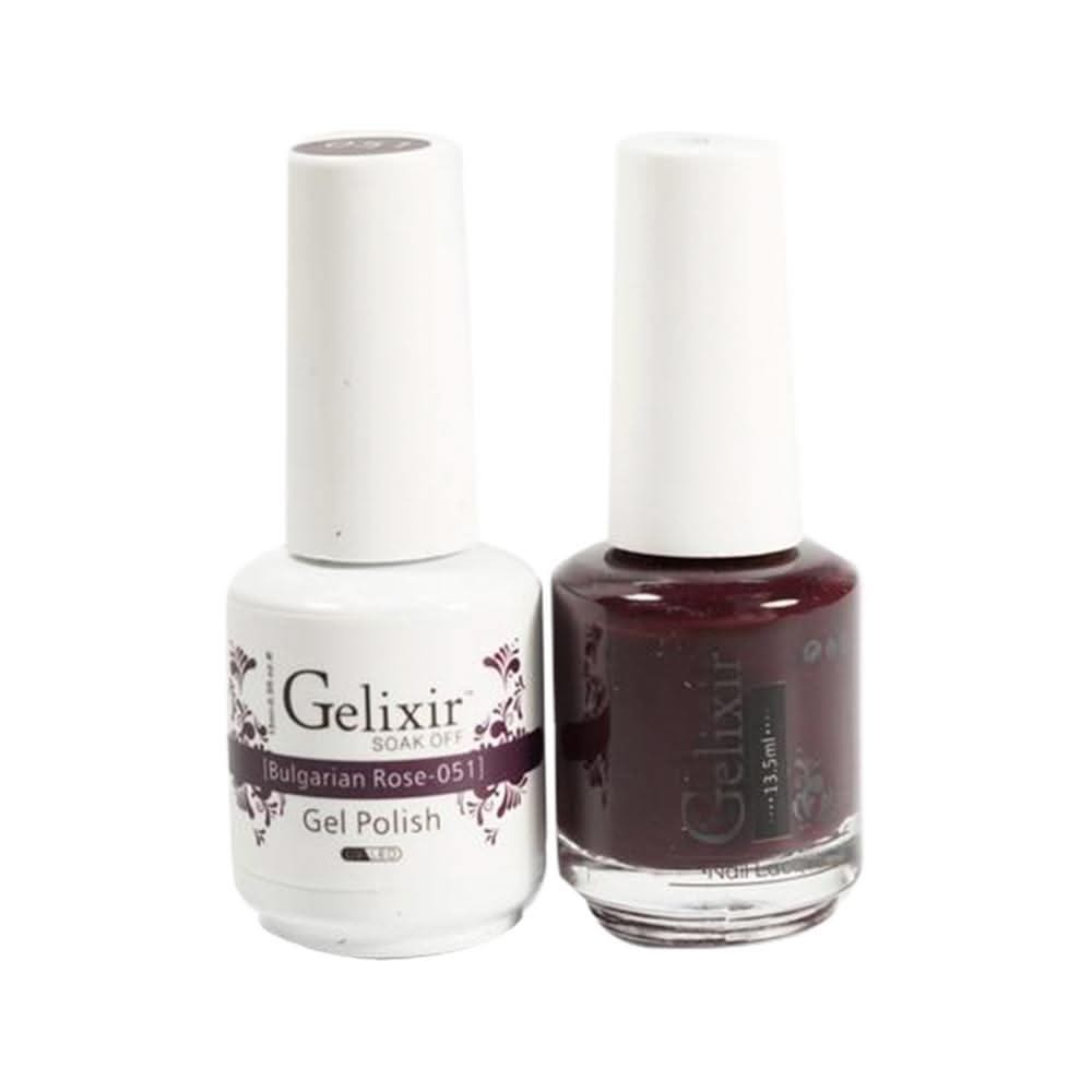 Gelixir Gel Nail Polish Duo - 051 - Bulgarian Rose - DTK Nail Supply
