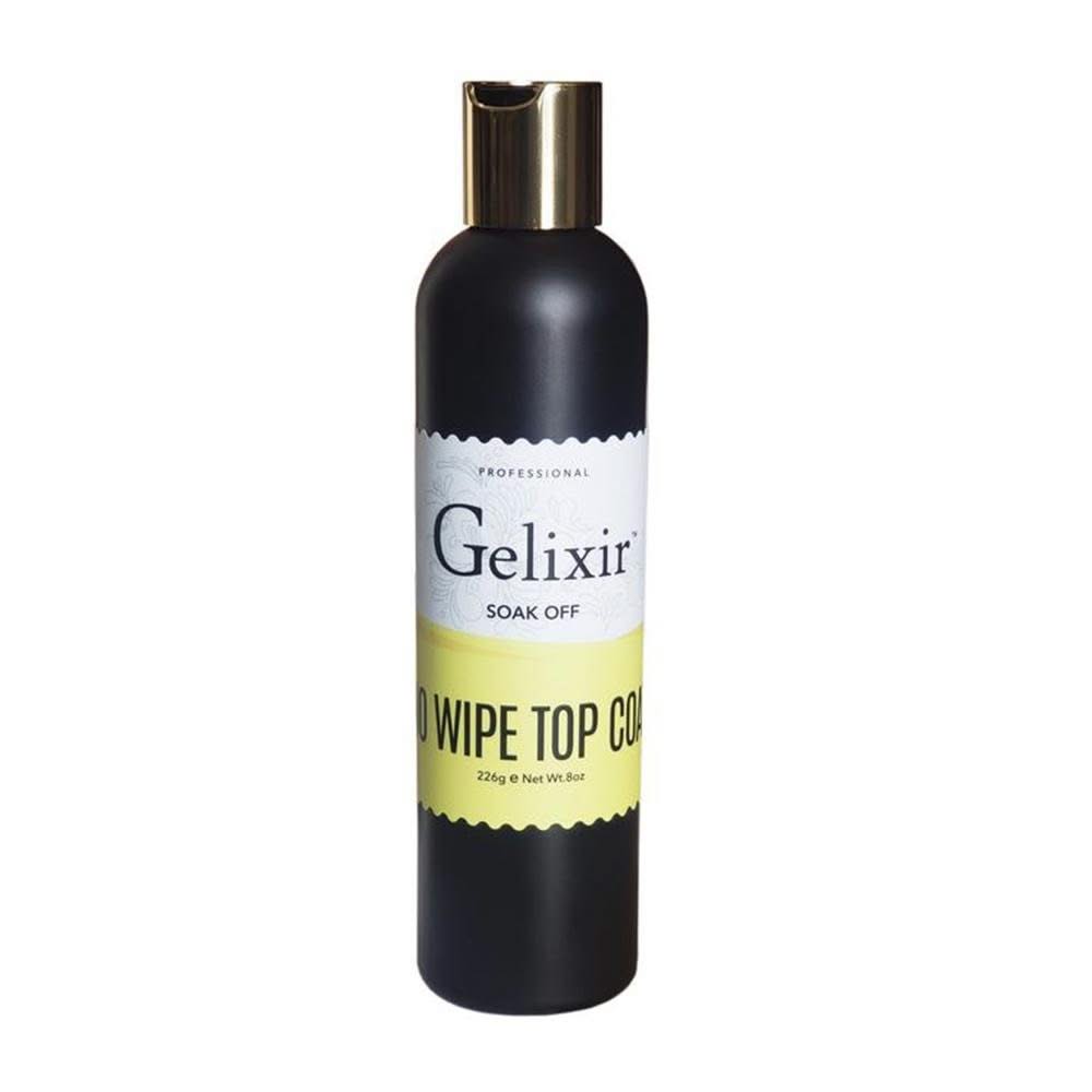 Gelixir - No Wipe Top Coat Refill 8oz - DTK Nail Supply