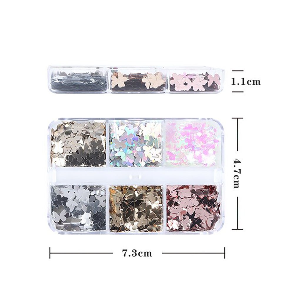 Holographic Butterfly Nail Art Sequins - DTK Nail Supply