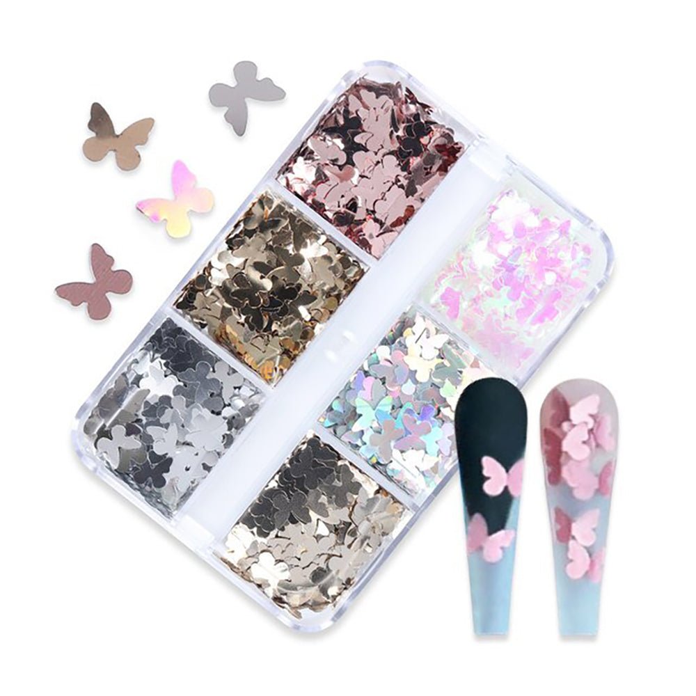 Holographic Butterfly Nail Art Sequins - DTK Nail Supply