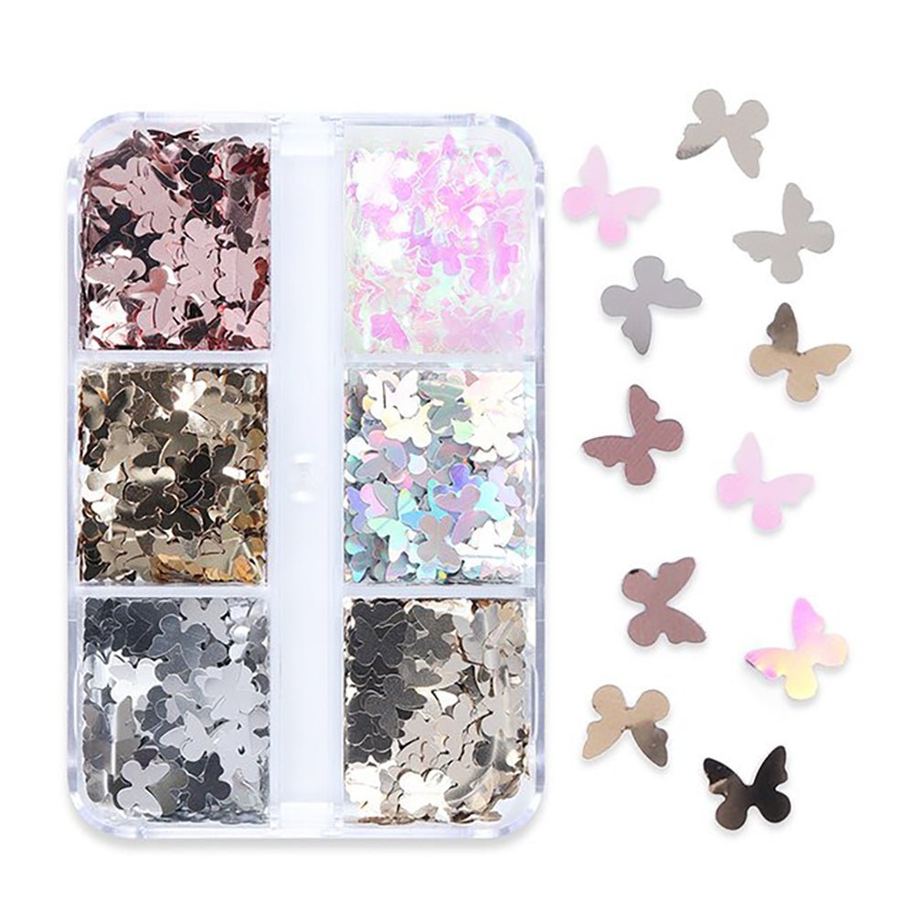 Holographic Butterfly Nail Art Sequins - DTK Nail Supply