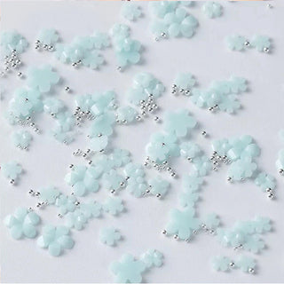  Five Petals 3D Flower Beads & Jewelry Pearl Acrylic Crystal - Blue by OTHER sold by DTK Nail Supply