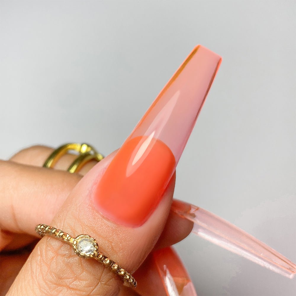 Jelly Gel Polish Colors - LDS 06 Apricot Appeal - Nude Collection - DTK Nail Supply
