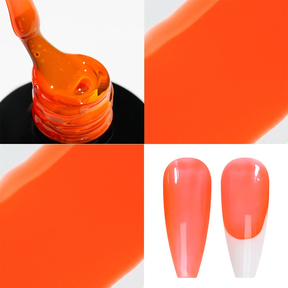 Jelly Gel Polish Colors - LDS 06 Apricot Appeal - Nude Collection - DTK Nail Supply