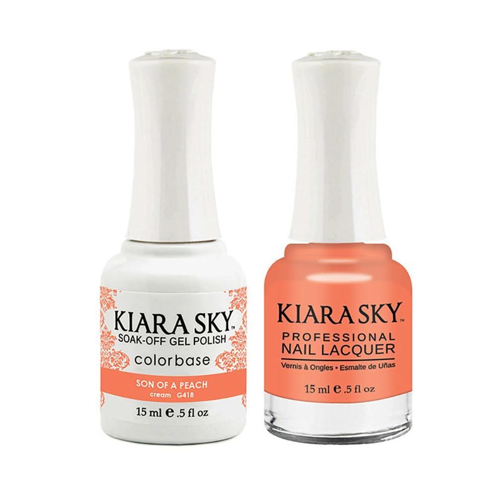 Kiara Sky Gel Nail Polish Duo - 418 Son Of A Peach - DTK Nail Supply
