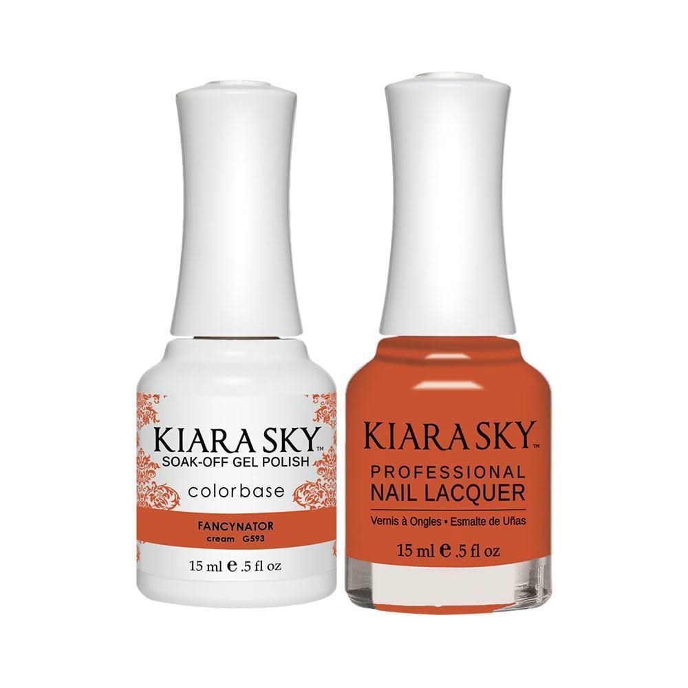 Kiara Sky Gel Nail Polish Duo - 593 Fancynator - DTK Nail Supply